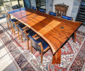 Book Matched Walnut Dining Table