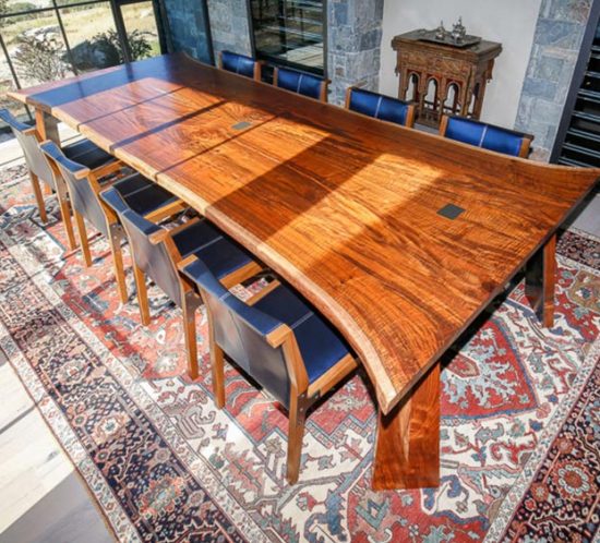 Book Matched Walnut Dining Table