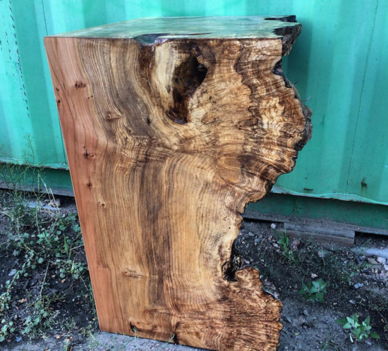 Live Edge Wood Slab Vanity