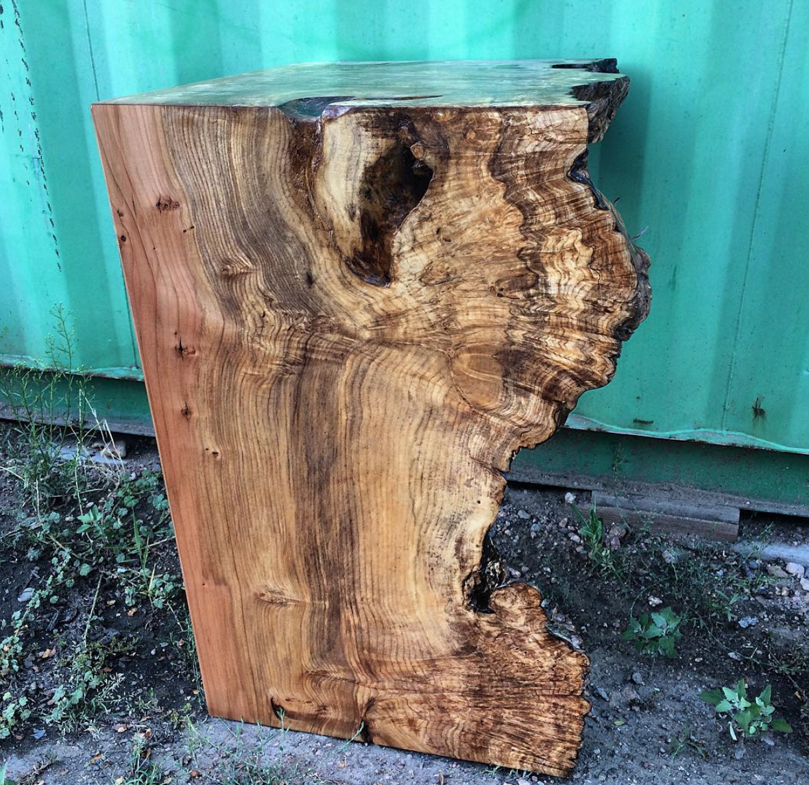 Live Edge Wood Slab Vanity