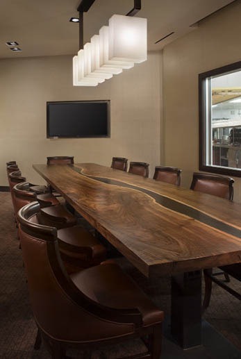 Custom chefs table for Elways Restaurant