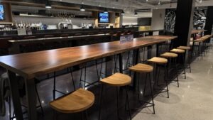 Large wood slabs over ten feet.